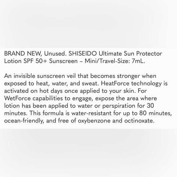 Shiseido do sunscreen 50+ - Picture 4 of 4